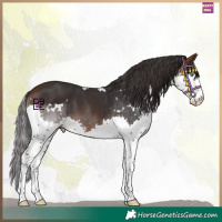Horse Color:White Spotted Brown Mushroom Splash 