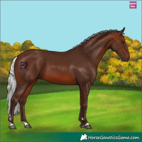 Horse Color:Silver Brown Mushroom