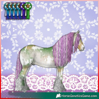 Horse Color:Painted Watercolor White Spotted Silver Brown Chinchilla Onyx