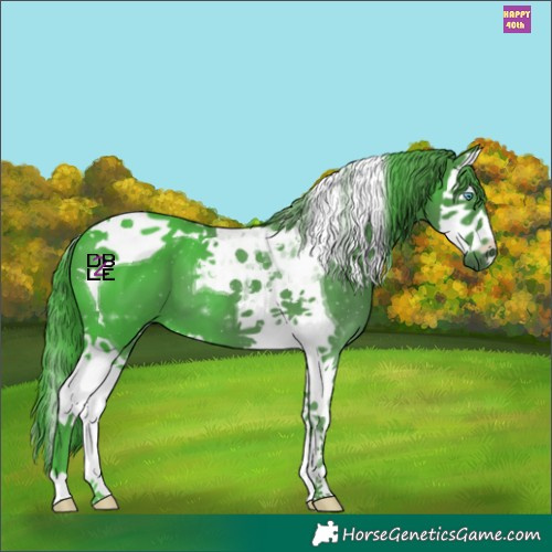 Horse Color:Watercolor Black Splash Tobiano