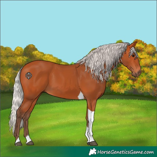 Horse Color:Silver Bay Tobiano 