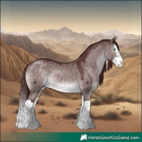 Horse Color:Platinum Chocolate Brown Dun Splash 