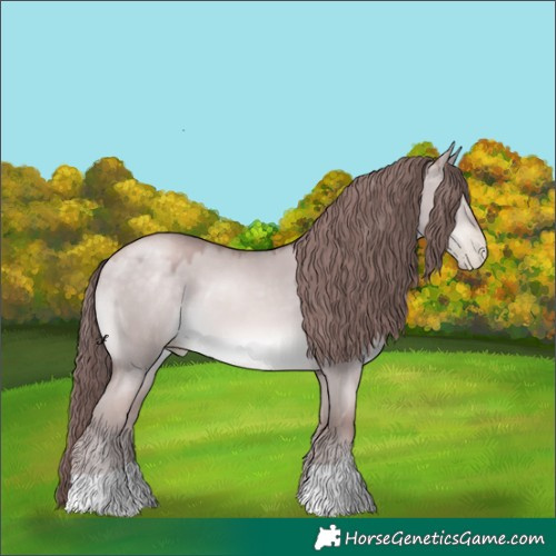 Horse Color:Platinum Chocolate Brown Pearl Dun 