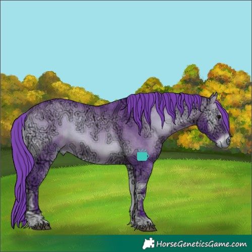 Horse Color:Watercolor Bay Ice Onyx