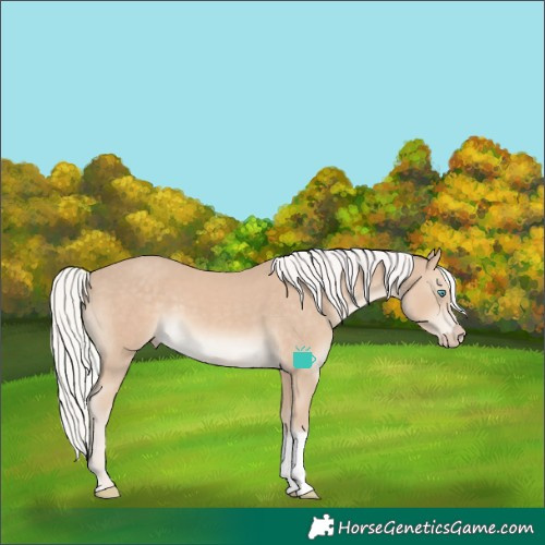 Horse Color:Silver Smoky Creme Tobiano 