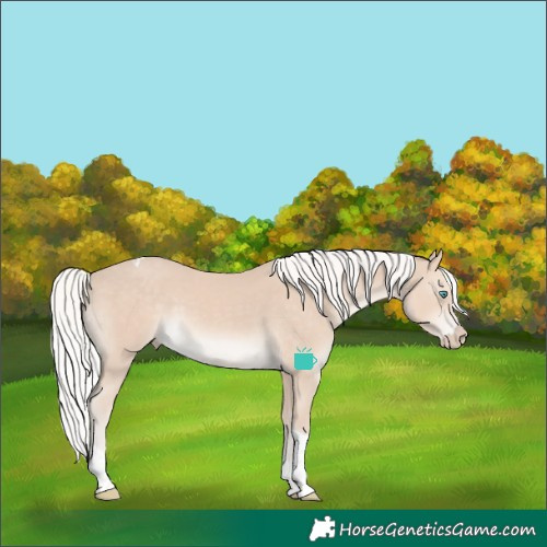 Horse Color:Silver Smoky Creme Tobiano
