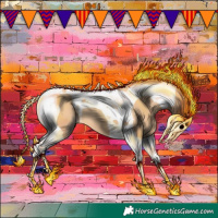 Horse Color:Gold Champagne Tobiano 