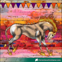 Horse Color:Amber Champagne Tobiano 