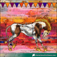 Horse Color:Chestnut Tobiano