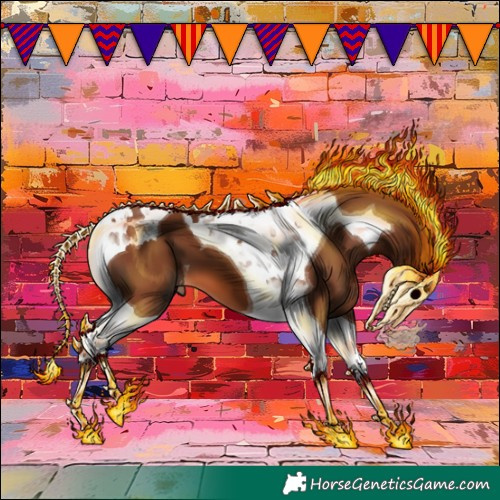 Horse Color:Chestnut Tobiano