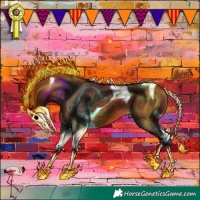 Horse Color:Bay Tobiano