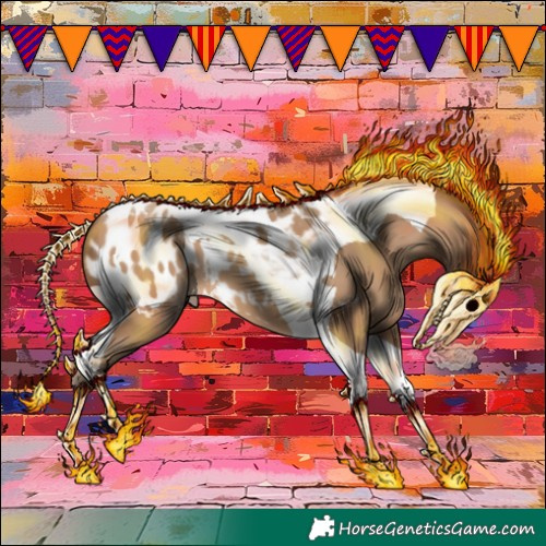 Horse Color:Amber Champagne Tobiano Appaloosa 