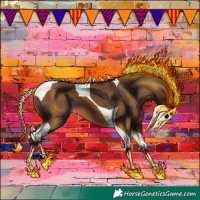 Horse Color:Bay Tobiano