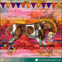 Horse Color:Bay Tobiano