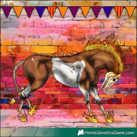 Horse Color:Bay Tobiano 