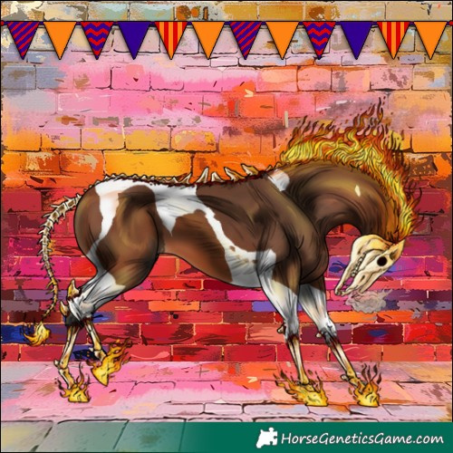 Horse Color:Bay Tobiano