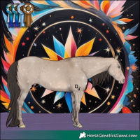 Horse Color:Sable Champagne Dun