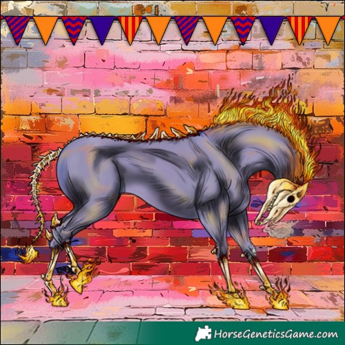 Horse Color:Watercolor Classic Champagne