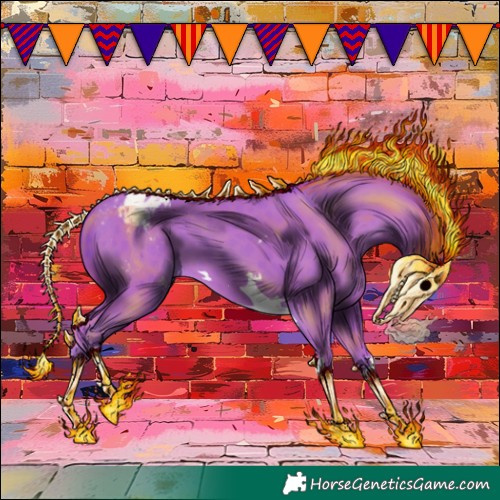 Horse Color:Watercolor Classic Champagne Appaloosa 