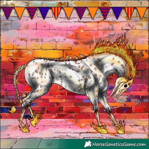 Horse Color:Classic Champagne Appaloosa 