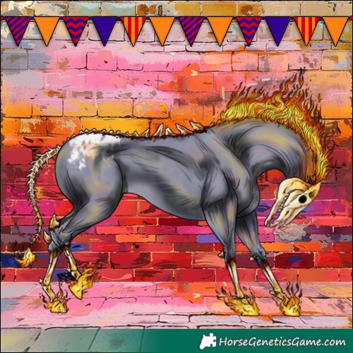 Horse Color:Watercolor Classic Champagne Appaloosa 