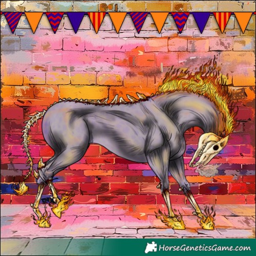 Horse Color:Watercolor Classic Champagne