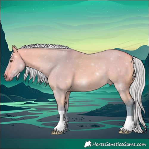 Horse Color:Watercolor Silver Buckskin Dun 