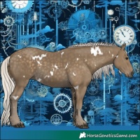 Horse Color:White Spotted Silver Smoky Black 