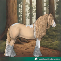 Horse Color:Gold Champagne Splash Tobiano 