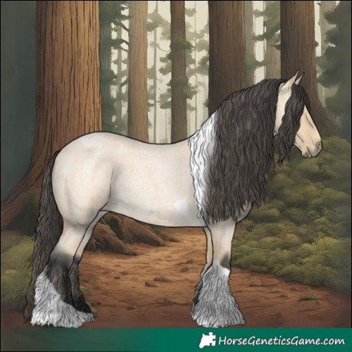 Horse Color:Buckskin Roan Tobiano 