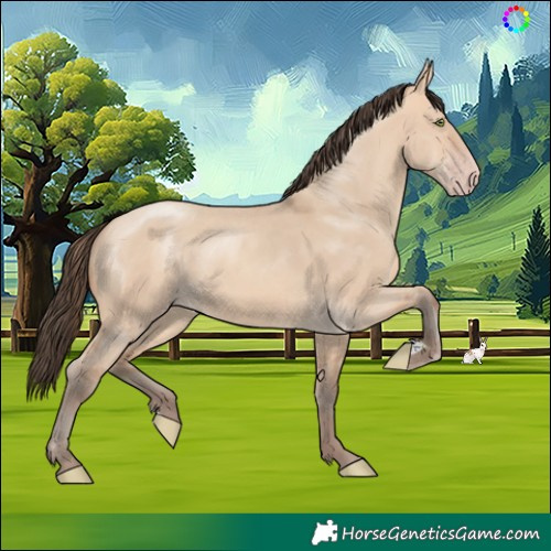 Horse Color:Amber Champagne Dun