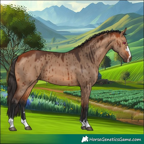 Horse Color:Bay Dun Brindle 
