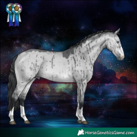 Horse Color:Bay Chinchilla Dun Brindle