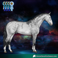 Horse Color:Bay Chinchilla Dun Brindle