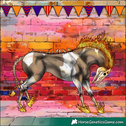 Horse Color:Classic Champagne Tobiano