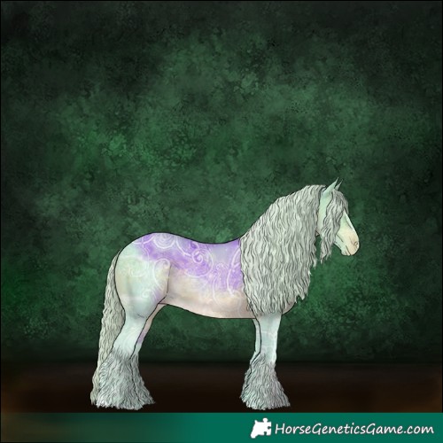 Horse Color:Watercolor Silver Brown Ice Sabino Skewed LP Spotted 