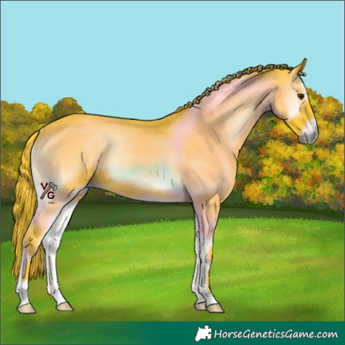 Horse Color:Watercolor Liver Red Onyx Rabicano