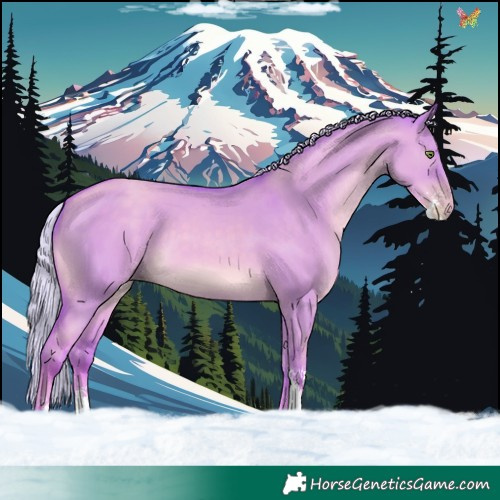 Horse Color:Watercolor Silver Classic Champagne Dun Sabino 