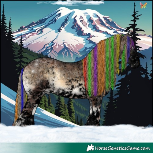 Horse Color:Void Painted White Spotted Liver Red Onyx Ice Tobiano 