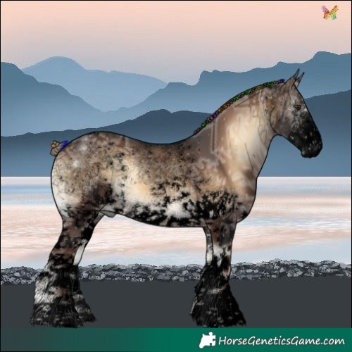 Horse Color:Void Painted White Spotted Liver Red Onyx Ice Tobiano 