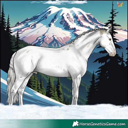 Horse Color:Watercolor Chocolate Palomino Dun Splash Tobiano Rabicano 