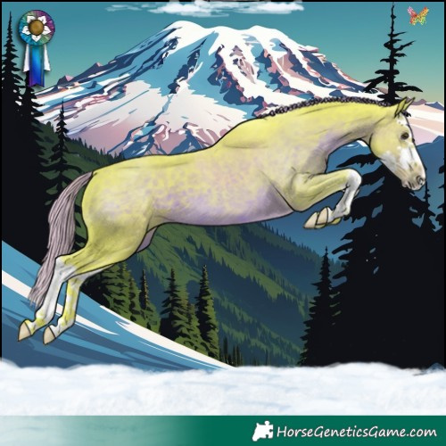 Horse Color:Watercolor Liver Chestnut Splash 