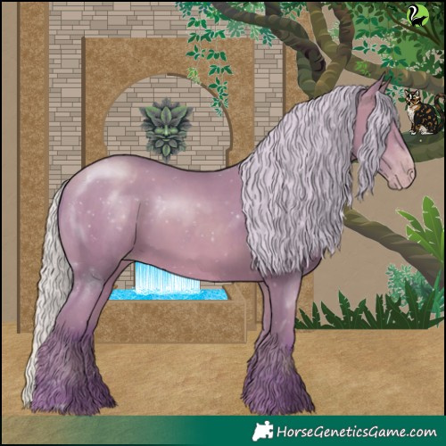 Horse Color:Watercolor Silver Sable Champagne 