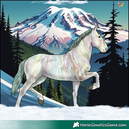 Horse Color:Painted Silver Blue Onyx Ice Sabino Tobiano 