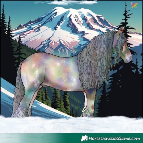Horse Color:Painted Nacre White Spotted Red Onyx Sabino 