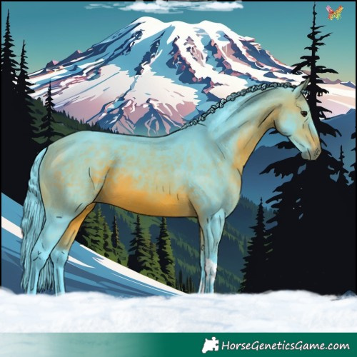 Horse Color:Watercolor Brown Tobiano