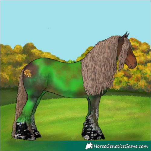 Horse Color:Liver Chestnut Sabino Tobiano Rabicano 