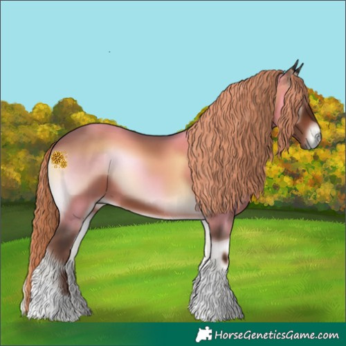 Horse Color:Liver Red Onyx Tobiano Rabicano 