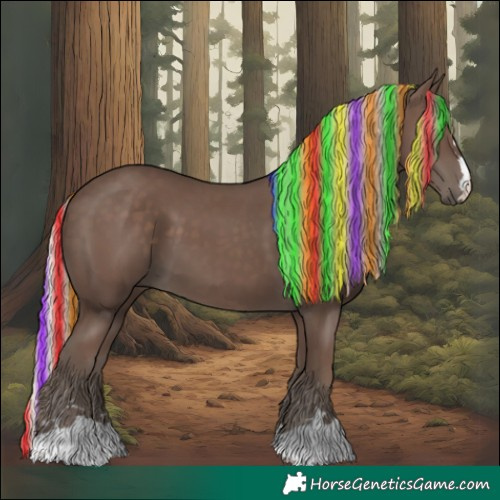 Horse Color:Painted Silver Black 