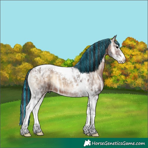 Horse Color:Painted Brown Ice Onyx Splash Tobiano 